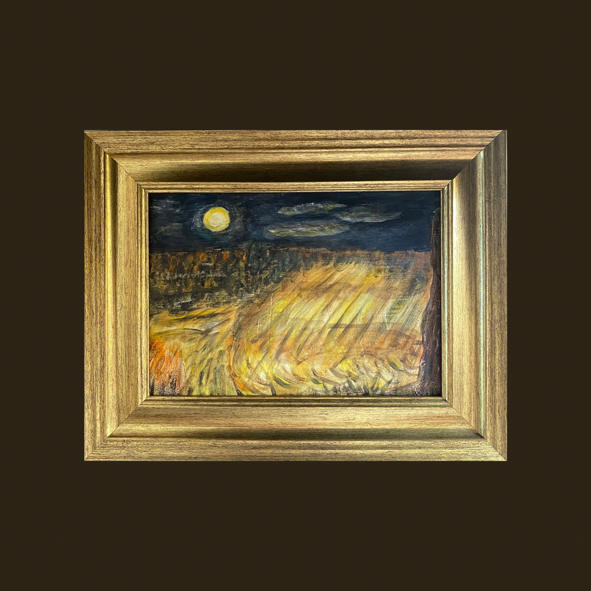 Full Moon Wheat Field - 9.5 x 7.5