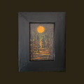 Forest Chatter Under Harvest Moon - 7.5 x 9.5