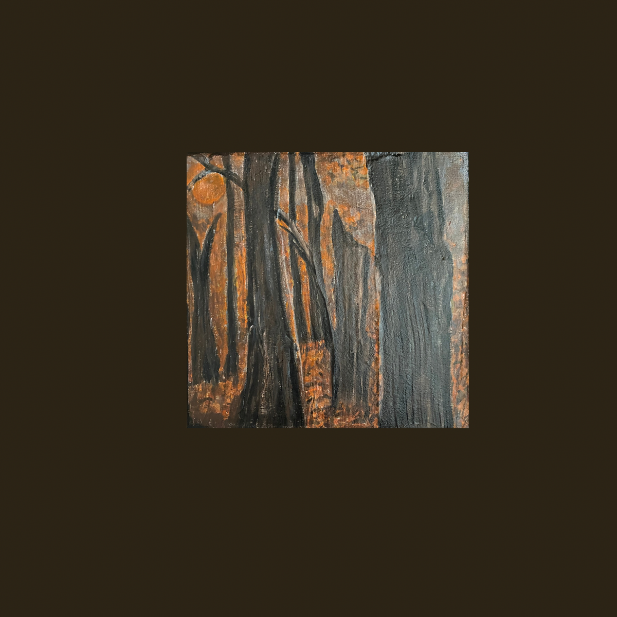 Three Tree Elders in Autumn Forest - 6 x 6 x .75